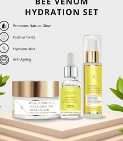 Hyaluronzuur & Collageen Dagcrème + Elixir Serum + Serumolie