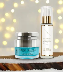 Hydrozuur & Collageen Anti-Aging Serum - 60ml + Marine Collageen Nachtreparatie Crème 50ml