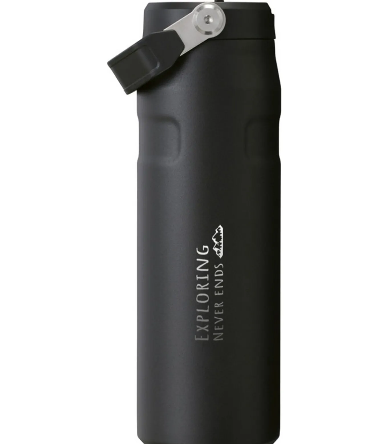 ICEFLOW 2.0 - Waterfles - Zwart Lak