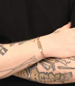 Identiteitsarmband voor mannen en vrouwen, unisex, roestvrij staal