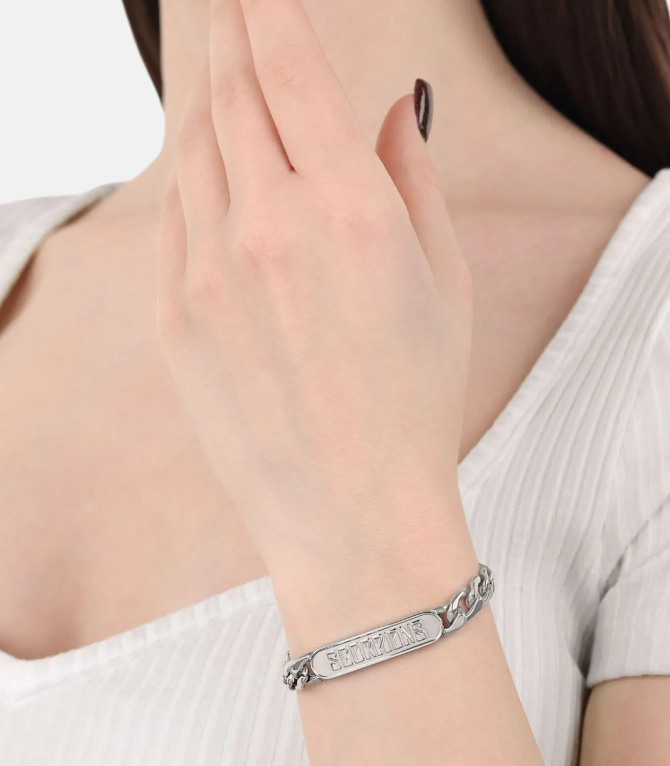 Identiteitsarmband voor mannen en vrouwen, unisex, roestvrij staal