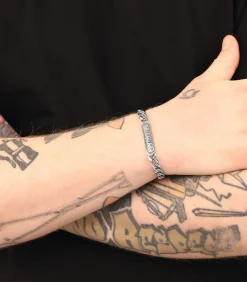 Identiteitsarmband voor mannen en vrouwen, unisex, roestvrij staal