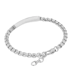 Identiteitsarmband voor mannen, roestvrij staal