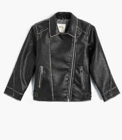 Imitatieleer Motorrijder Jasje