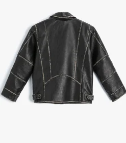 Imitatieleer Motorrijder Jasje