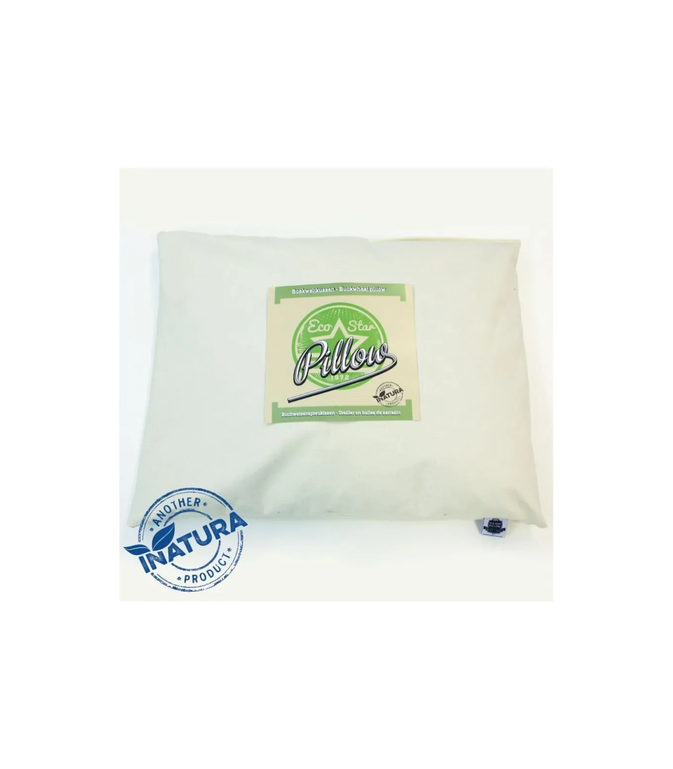 Inatura Eco-Star Hoofdkussen - Gevuld met Boekweitkaf - 50x60cm