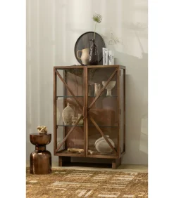 Indre Vaas - Aluminium - Bruin - 36x18x16