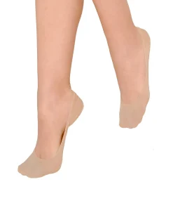 Invisible Set x2 paar ballerina's voetbeschermers huid