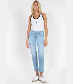Jeans push-up regular hoge taille PULP, 7/8