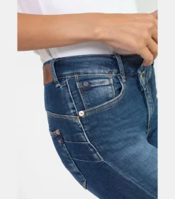 Jeans push-up regular hoge taille PULP, 7/8