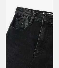 Jeans regular pulp slim hoge taille, lengte 34