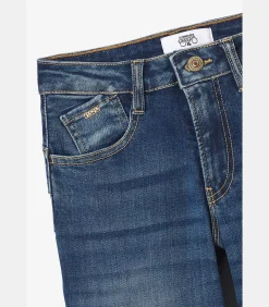 Jeans regular pulp slim hoge taille, lengte 34