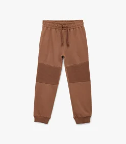 Joggingbroek Kind Katoen Dikke Stof Bruin