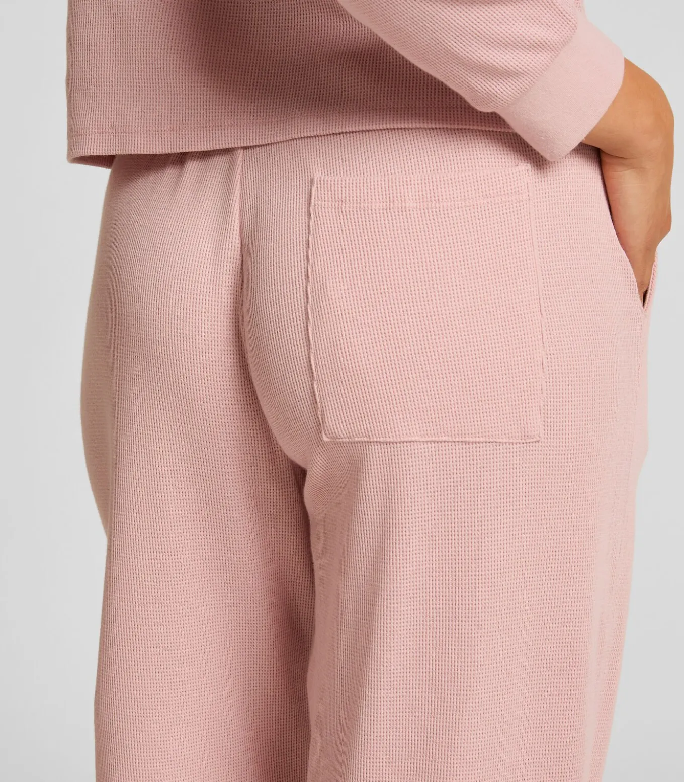 Joggingbroek van wafelstof