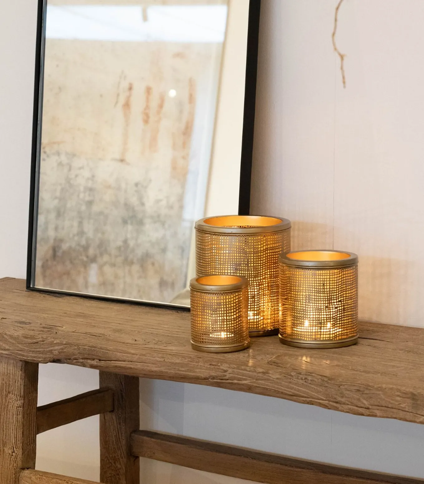 Joleen - Theelichthouder - Zwart