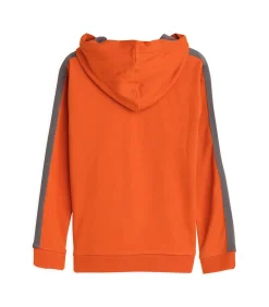 Jongens T-shirt met lange mouwen, Santiago-opdruk en capuchon