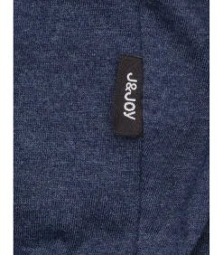 Jongens T-shirt met lange mouwen, veelkleurige streep en opstaande kraag