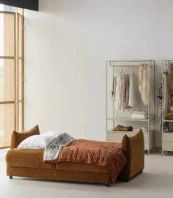 Jonne 3-Zits Slaapbank - Chennile - Bruin - 92x233x105