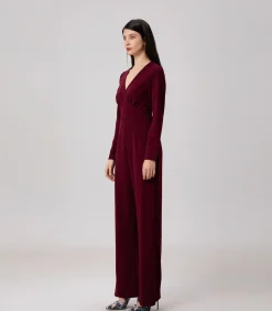 Jumpsuit met V-decolleté