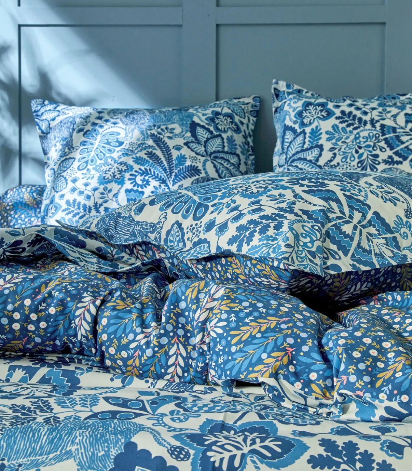 JUNGLE Indigo - Laken 100% coton