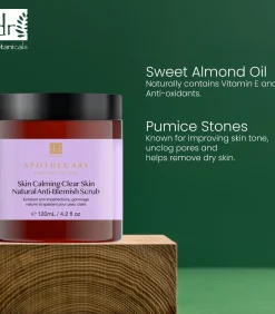 Kalmerende Heldere Huid Natuurlijke Anti-Puistjes Scrub 120ml