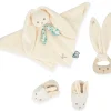 Kaloo babycadeau Lapinoo - Geboorteset crème met knuffel