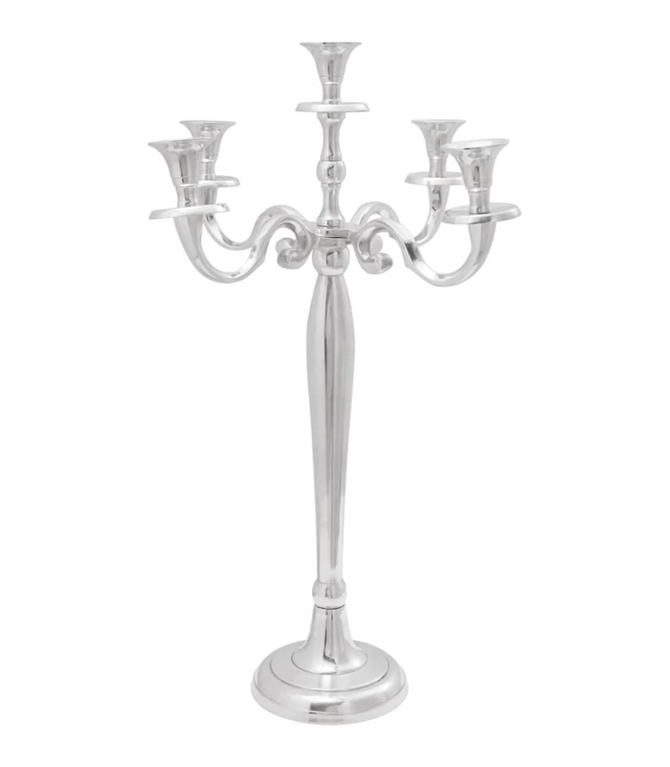 Kandelaar Zilver 39 x 39 x 60 cm Aluminium