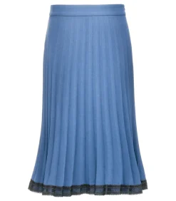 Kanten geplooide rok