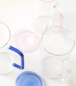 Karaf 120cl met deksel roze Cruse