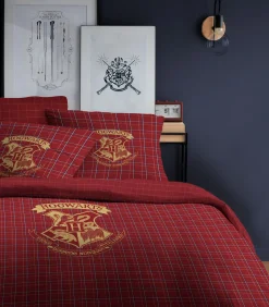 Katoen flanel bedrukt beddengoed, HARRY POTTER TARTAN