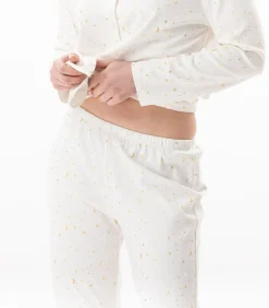 Katoenen pyjama met knopen LUNA 106