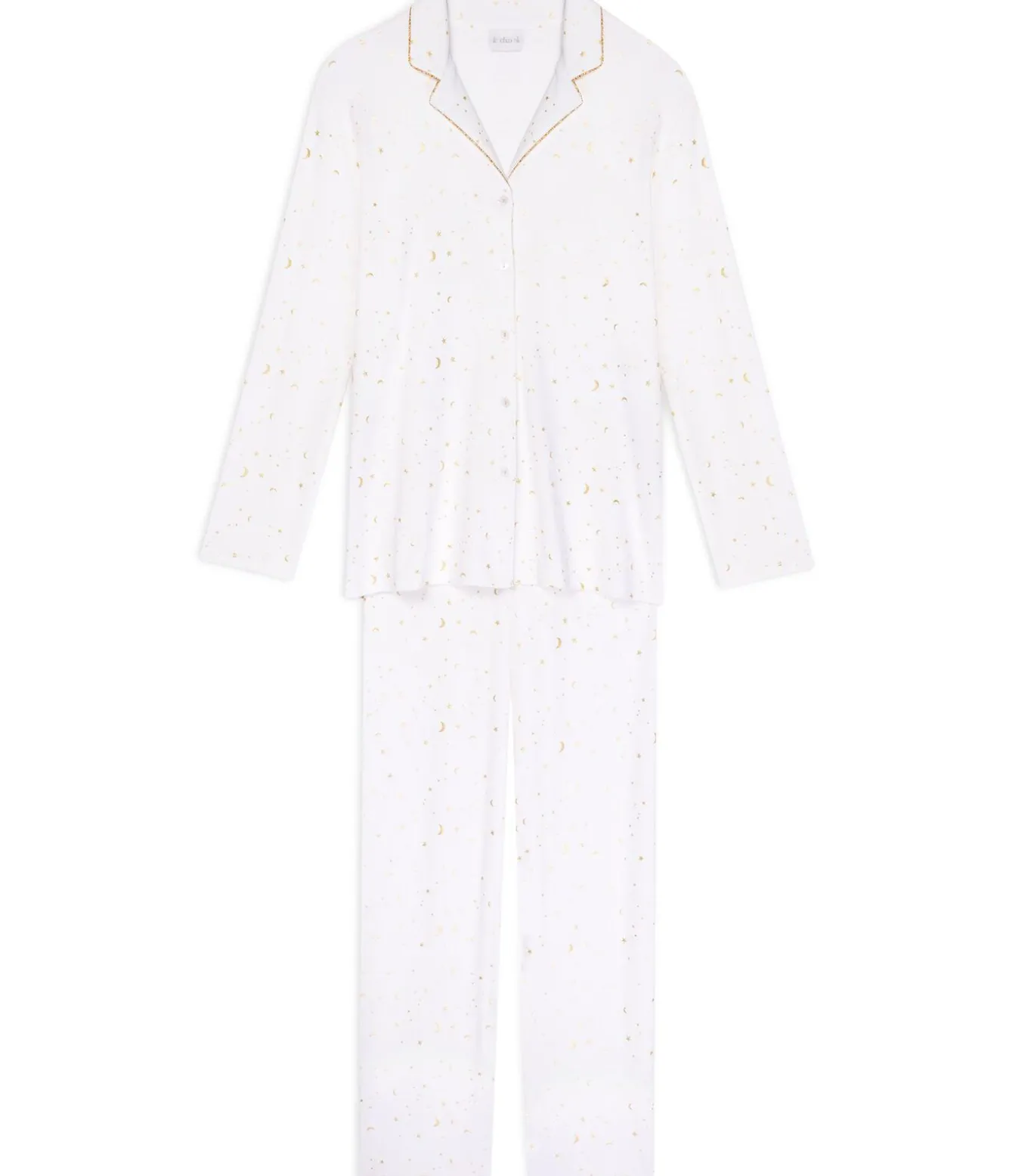 Katoenen pyjama met knopen LUNA 106