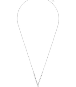 Ketten mit Anhänger voor dames, 925 sterling zilver | hartje