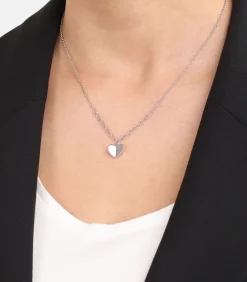 Ketten mit Anhänger voor dames, 925 sterling zilver | hartje