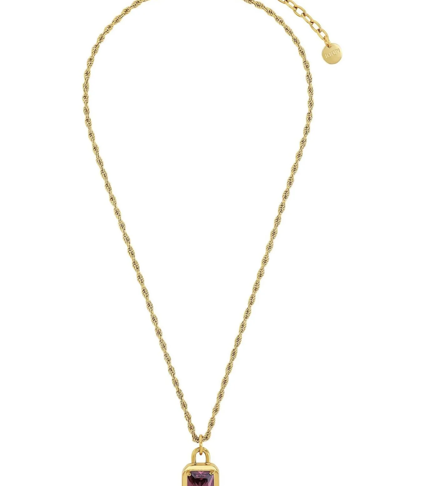 Ketten mit Anhänger voor dames, roestvrij staal, zirkonia