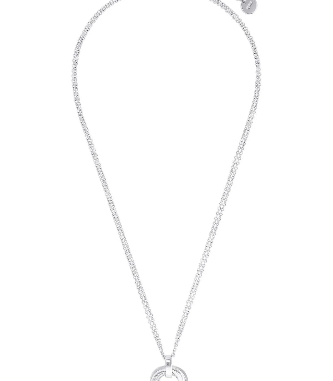 Ketten mit Anhänger voor dames, zilver 925, zirkonia