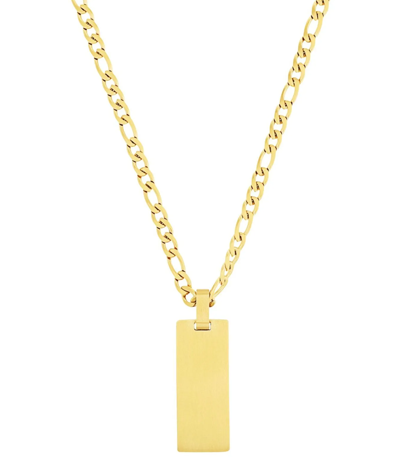 Ketting met hanger voor mannen en vrouwen, unisex, roestvrij staal