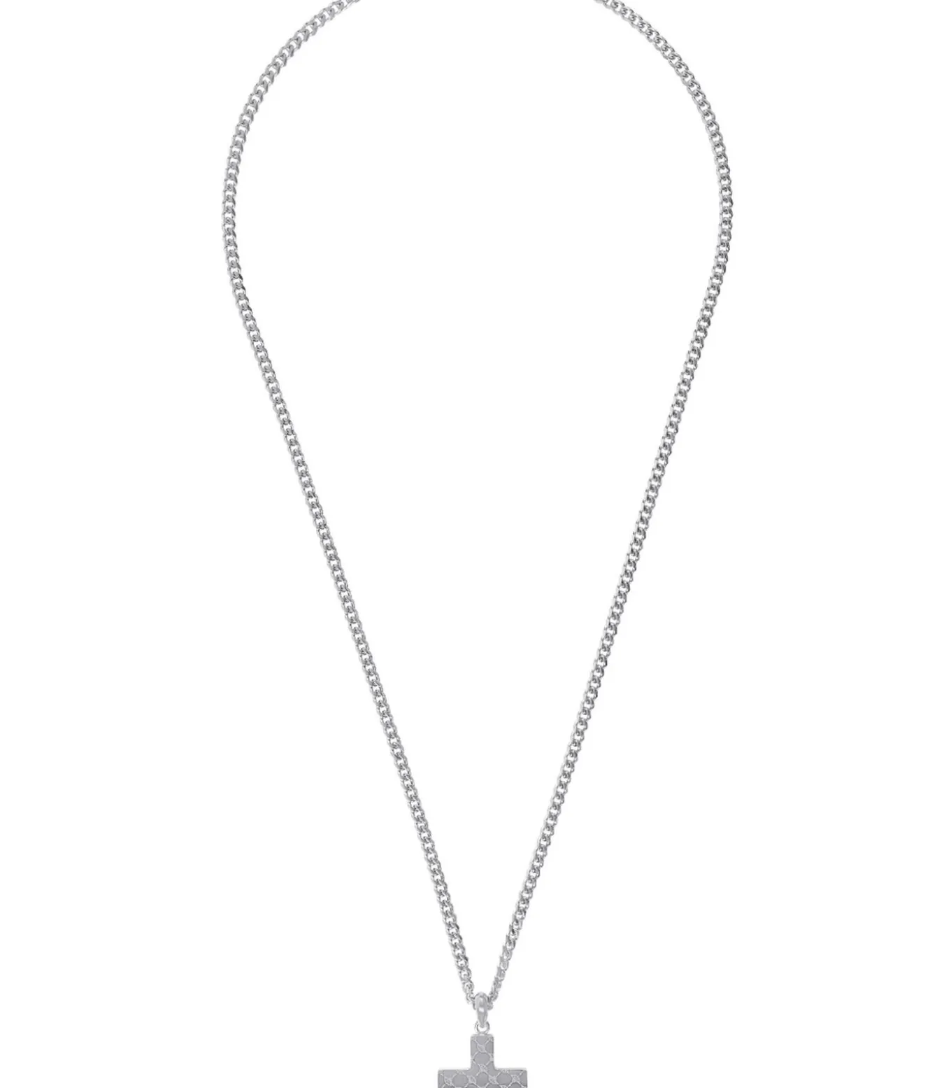 Ketting met hanger voor mannen, kruis van roestvrij staal