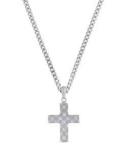 Ketting met hanger voor mannen, kruis van roestvrij staal