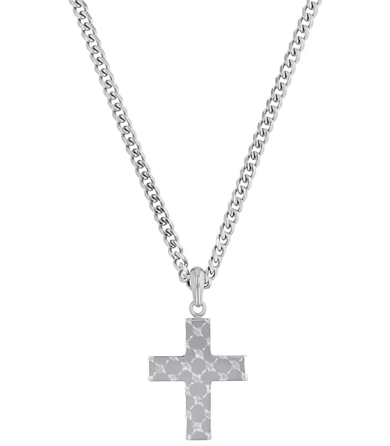 Ketting met hanger voor mannen, kruis van roestvrij staal