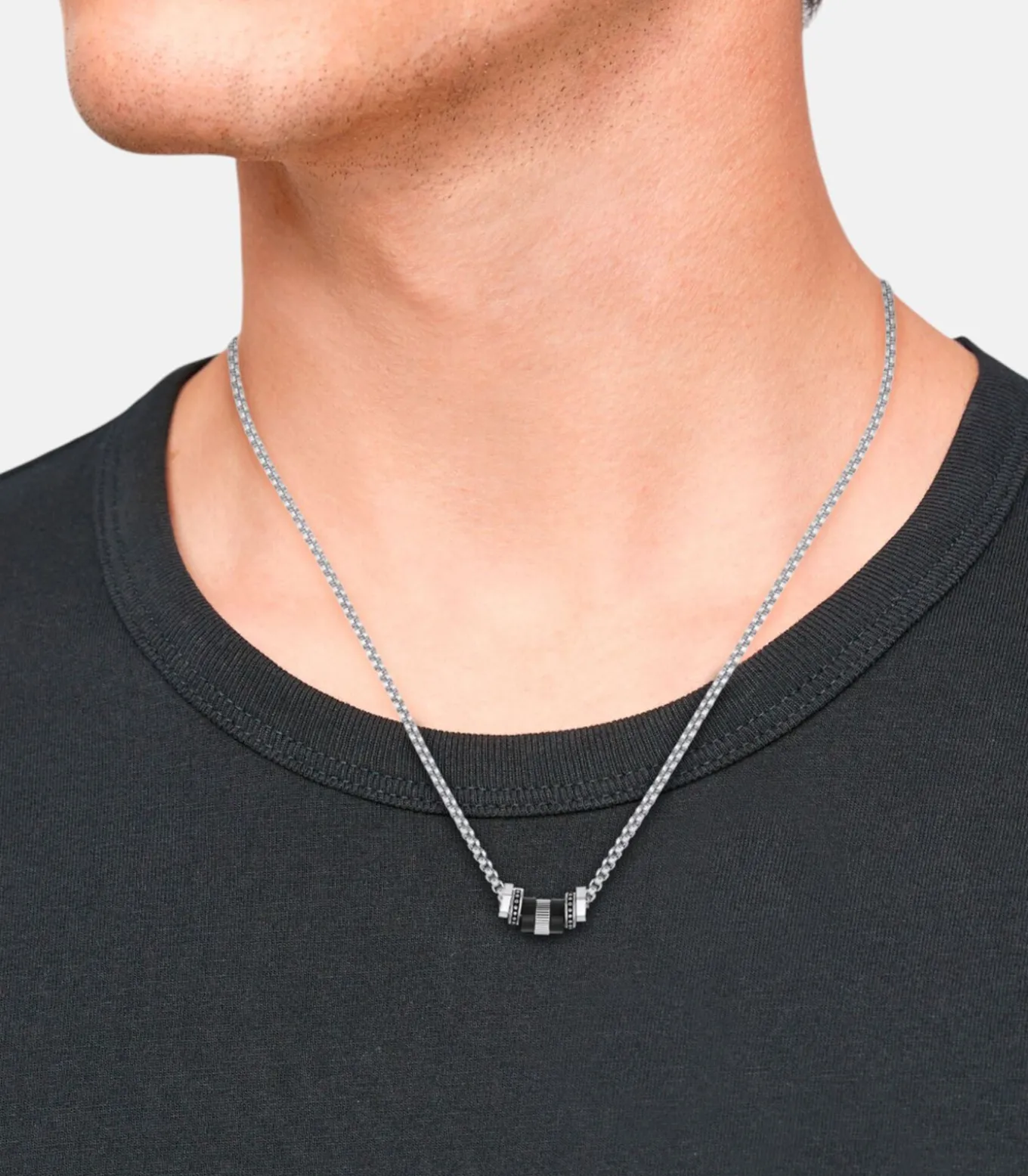 Ketting met hanger voor mannen, roestvrij staal