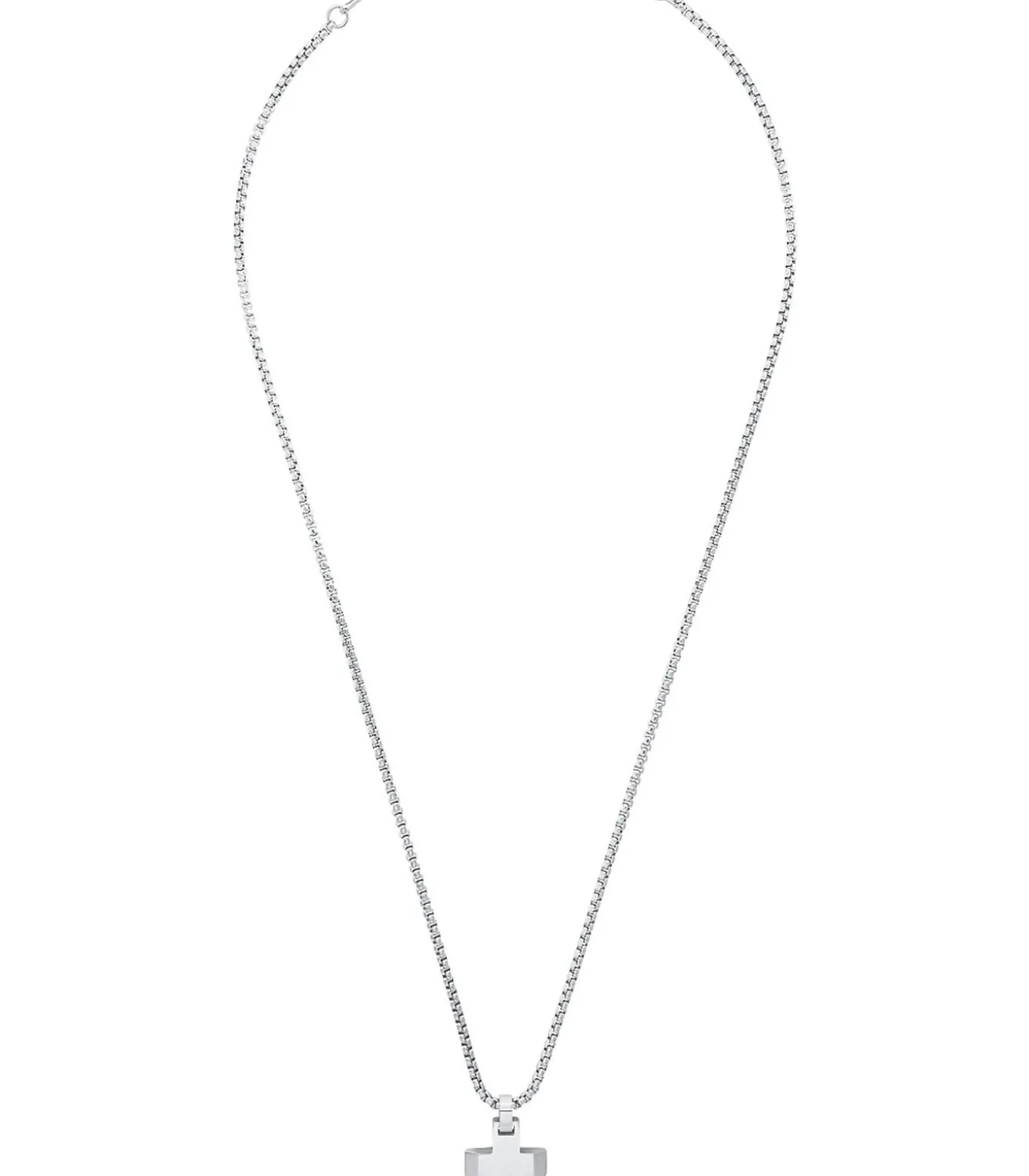 Ketting met hanger voor mannen, kruis van roestvrij staal