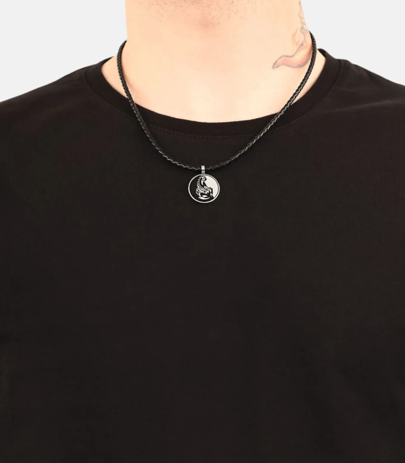 Ketting met hanger voor mannen en vrouwen, unisex, roestvrij staal | schorpioen