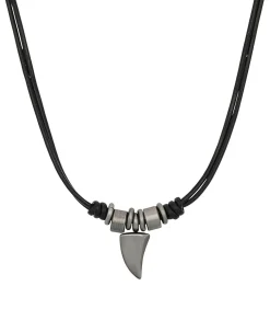 Ketting met hanger voor mannen, roestvrij staal | tand