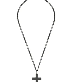 Ketting met hanger voor mannen, kruis van roestvrij staal