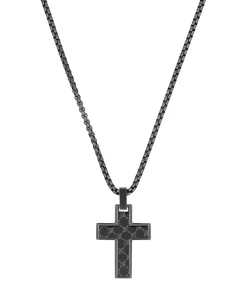 Ketting met hanger voor mannen, kruis van roestvrij staal