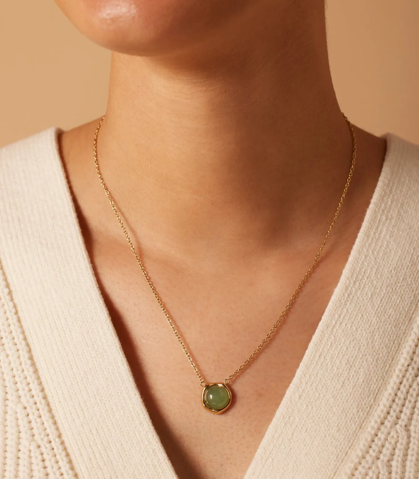 Ketting Staal 47 cm - Goudkleurig