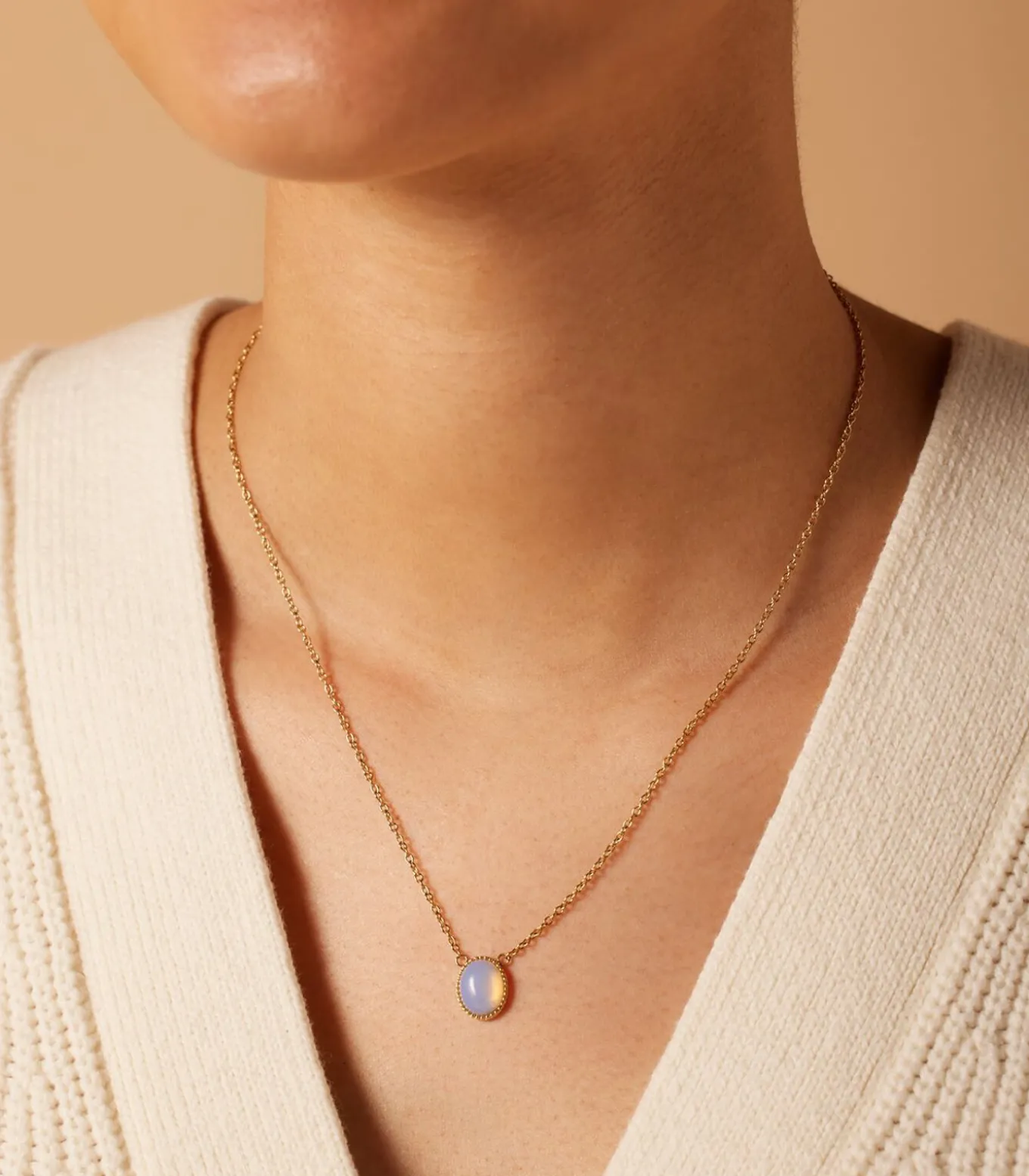 Ketting Staal 47 cm - Goudkleurig