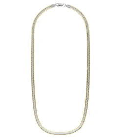 Ketting Zilver 45 cm - Goud- en Zilverkleurig