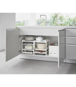 Keukenkast Organizer - 3 niveaus - Tower - Wit